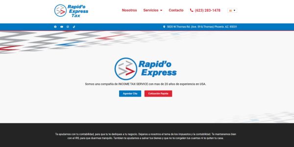 Rapido Express Tax Home